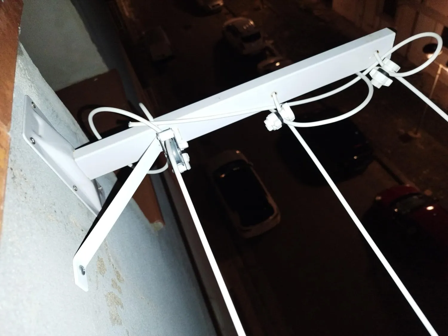 Amig Mod.3 stendibiancheria parete 450mm bianco acciaio