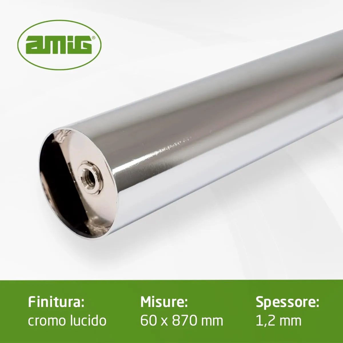 Amig gamba tavolo regolabile 60x870 mm cromo