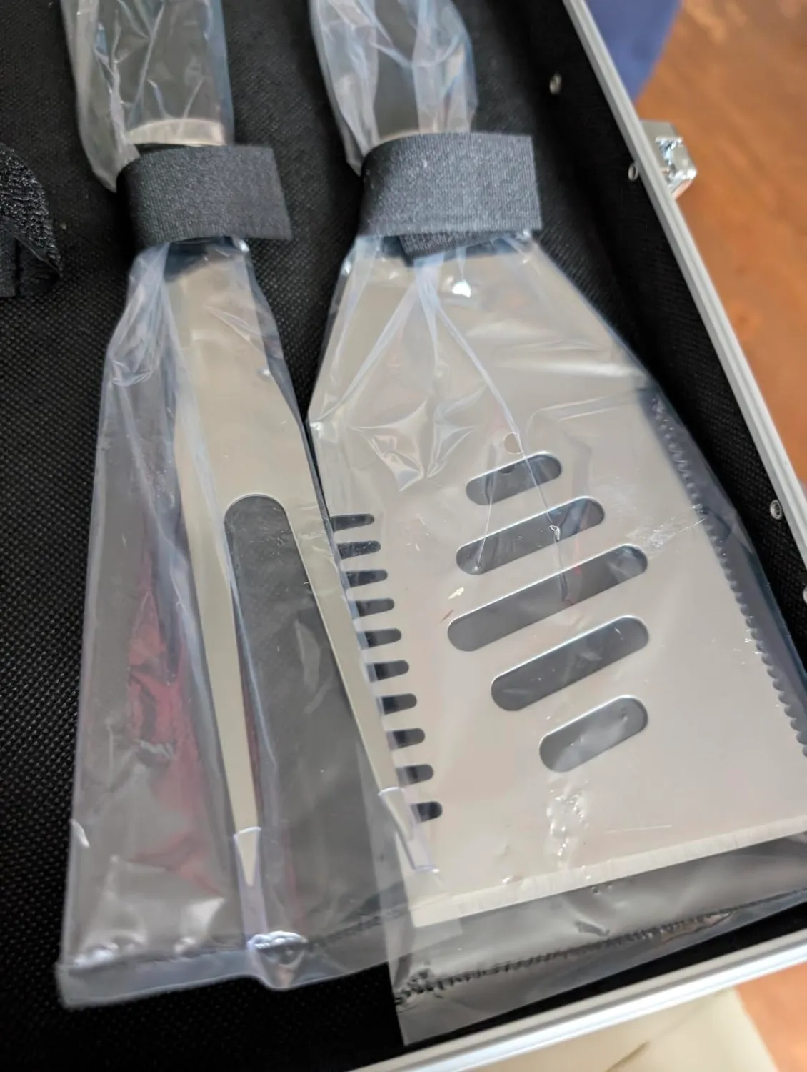 Amig AM01 set utensili barbecue 5 pezzi acciaio inox