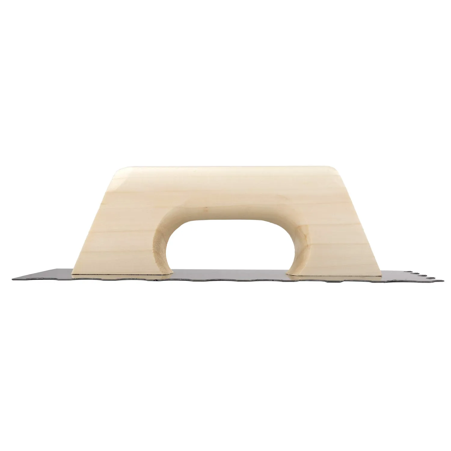 Bellota frattazzo dentato raggio manico legno pioppo