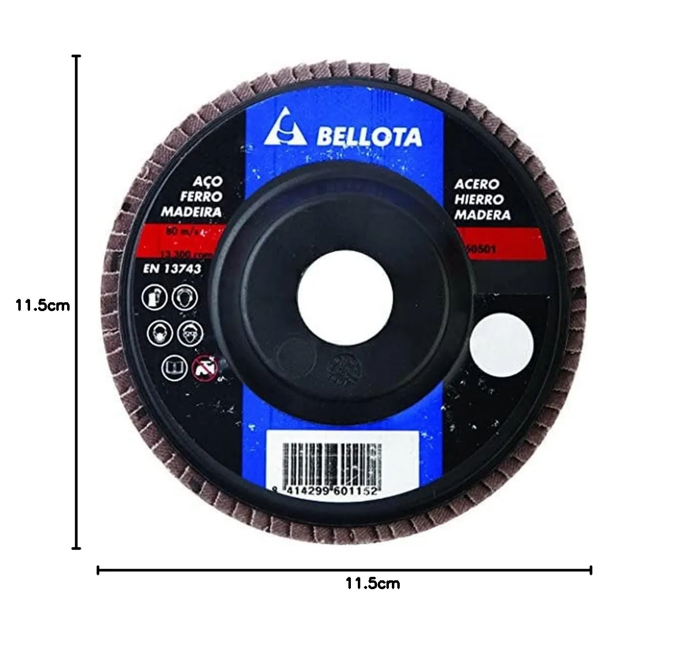 Bellota disco a lamelle 115 mm spianatura metallo universale