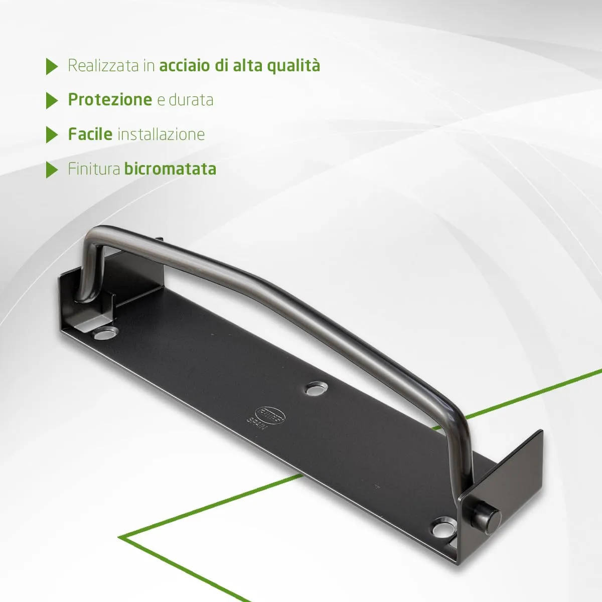 Amig Maniglia Pieghevole per Mobili Nera 100x27 mm