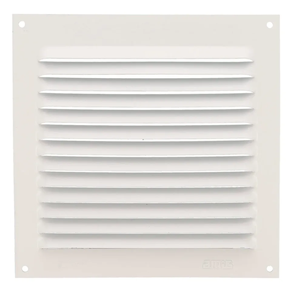 Amig Griglia Ventilazione Quadrata 150x150 mm Bianca Alluminio