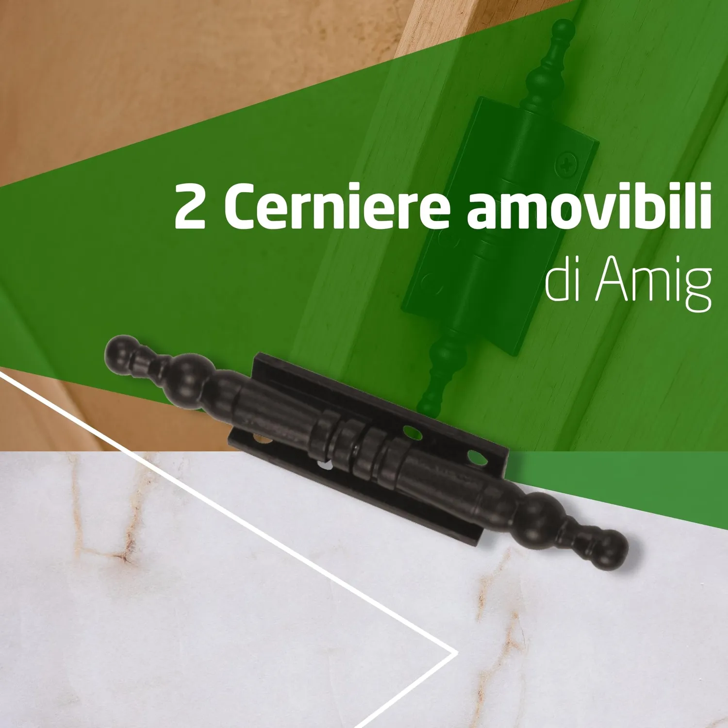 Amig Cerniera Smontabile 100x10 mm Nera in Zama