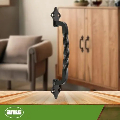 Amig 1002 Maniglia Mobili 130 mm Nera Acciaio