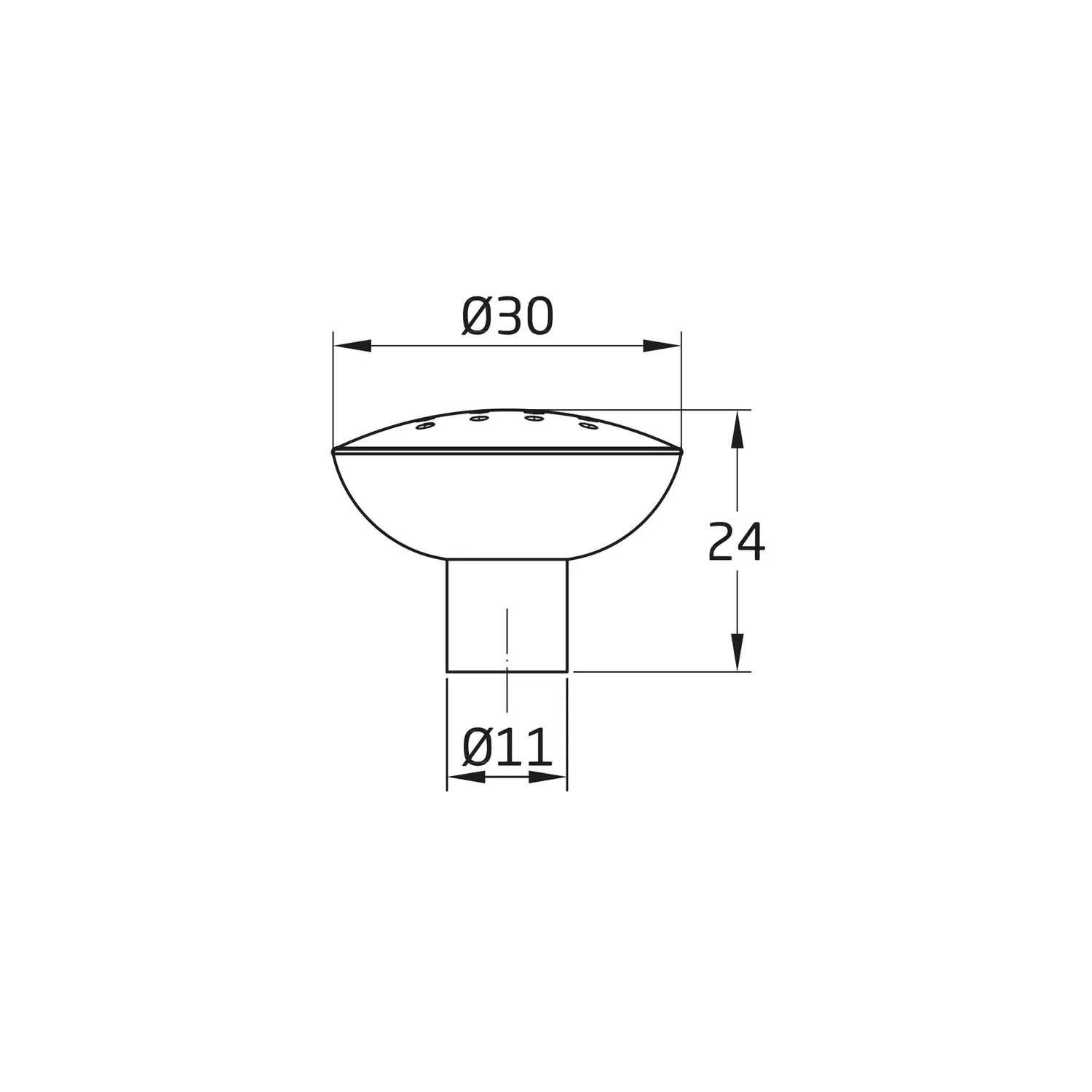 Amig 825 pomello mobili Ø30 mm nichel spazzolato 2 pz zamak