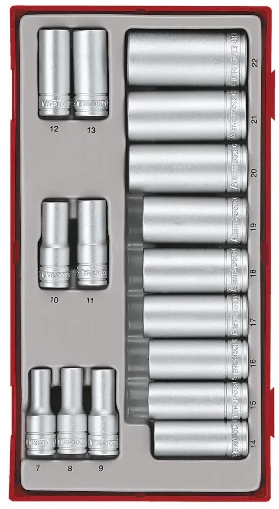 TengTools TT1 Set Bussole 3/8" 16 Pezzi 6 Punte
