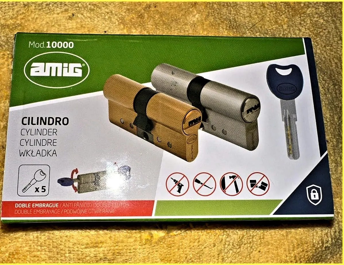 Amig cilindro sicurezza 66 mm 31-35 oro opaco 5 chiavi