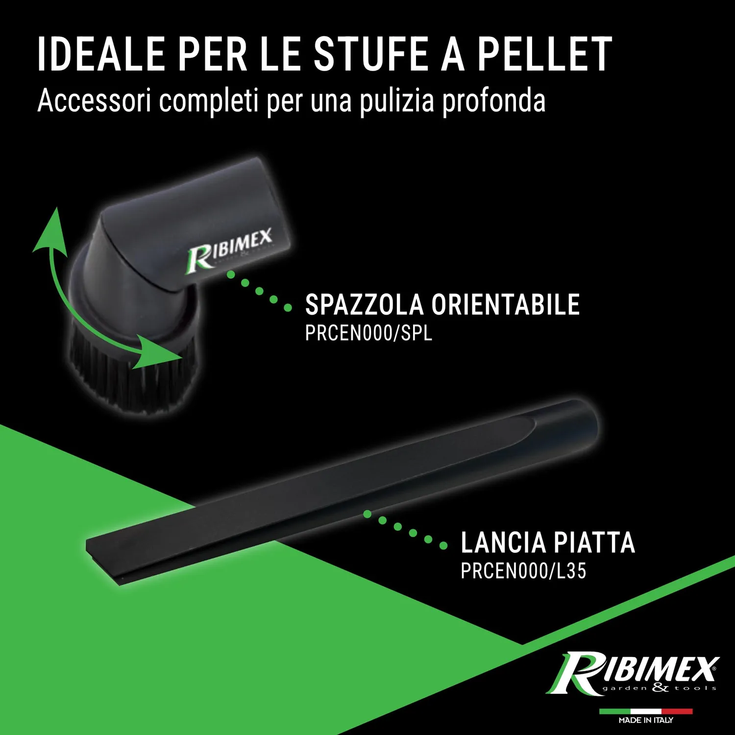 Ribiland-Ribimex Minicen aspiracenere elettrico pellet 800W 10L