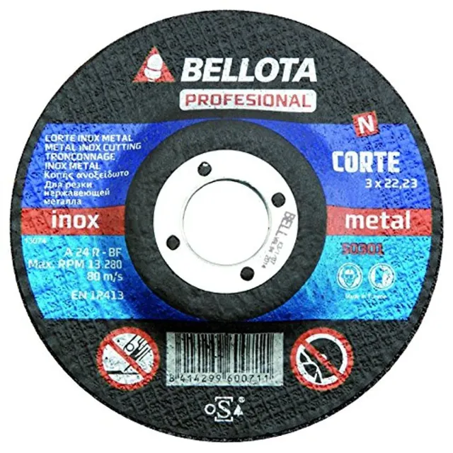 Bellota Disco Abrasivo Taglio Inox-Metal 3 mm resistente