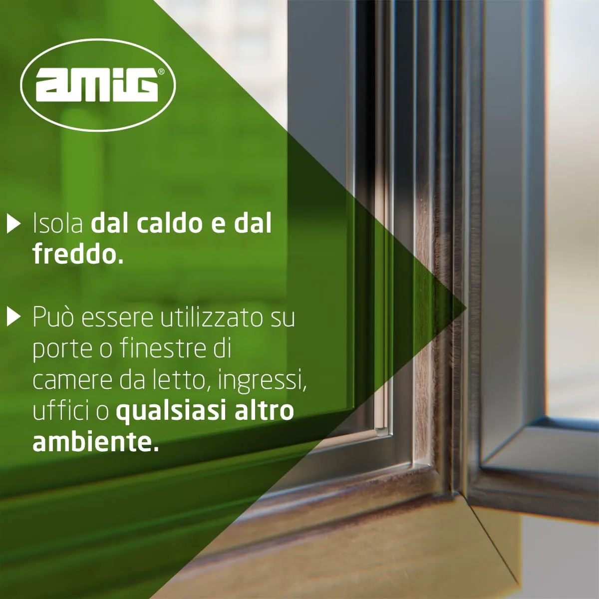 Amig 964 guarnizione adesiva marrone 2x3 m Ø7x9 mm