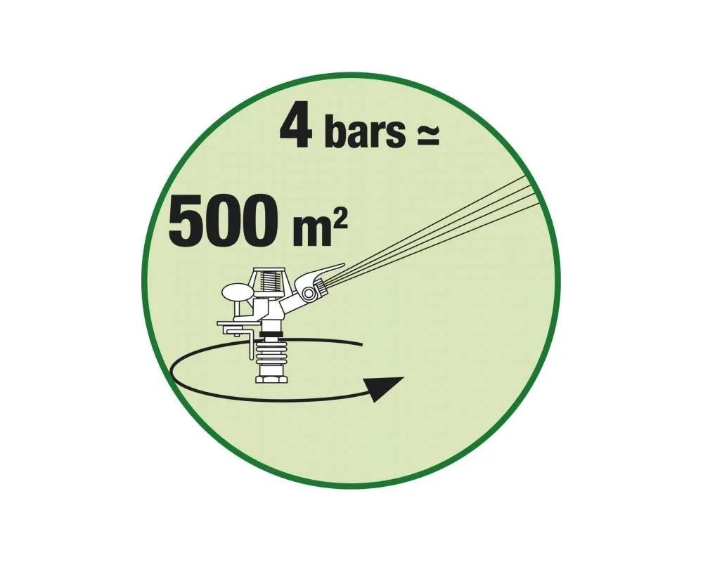 Ribiland Ribimex Irrigatore a Battente Treppiede 62-99 cm 500 mq