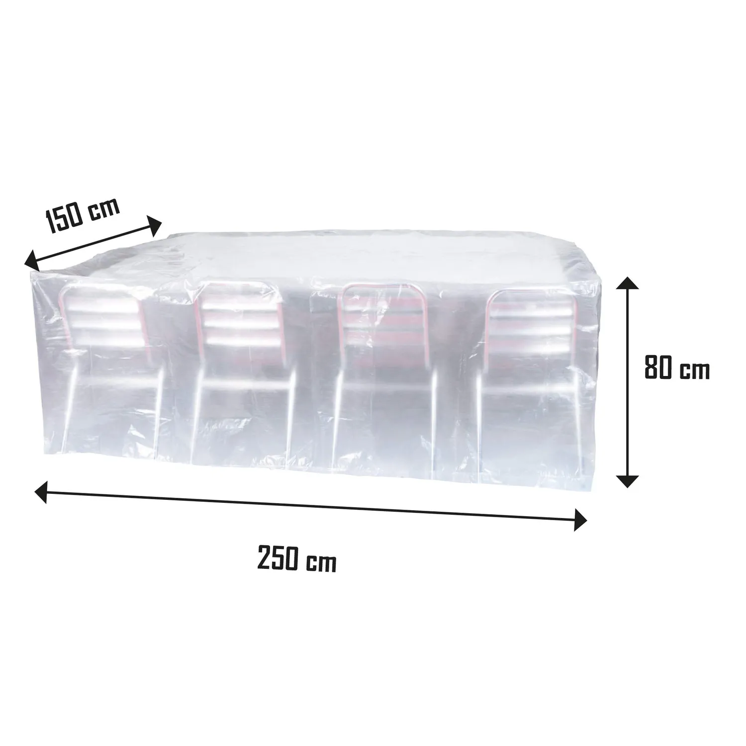 Ribiland-Ribimex copertura tavolo esterno 250x150x80 impermeabile
