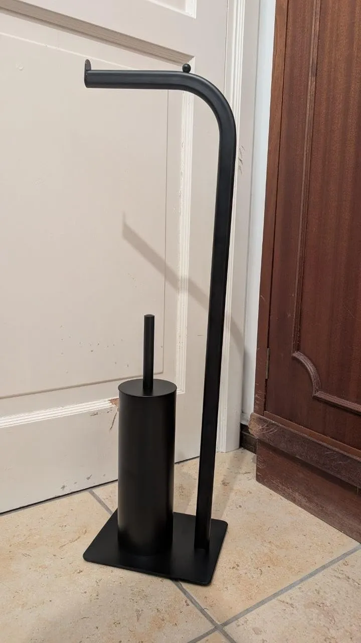 Amig Formaduo Portascopino con Portarotolo Nero