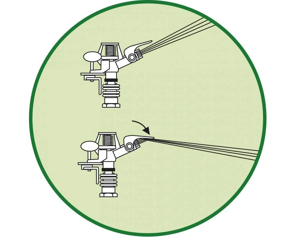 Ribiland Ribimex Irrigatore a Battente Treppiede 62-99 cm 500 mq