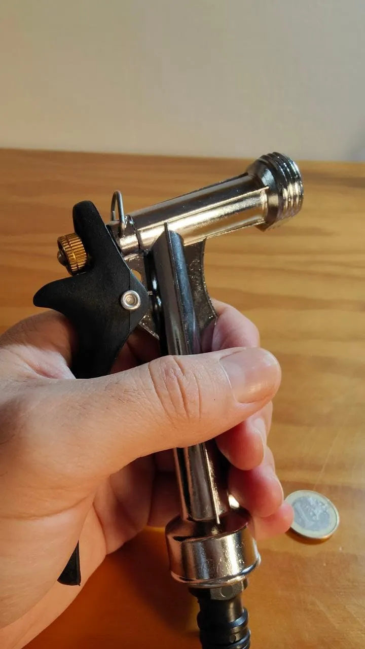 Amig Pistola Irrigazione Metallo 140 mm Acciaio Lucido