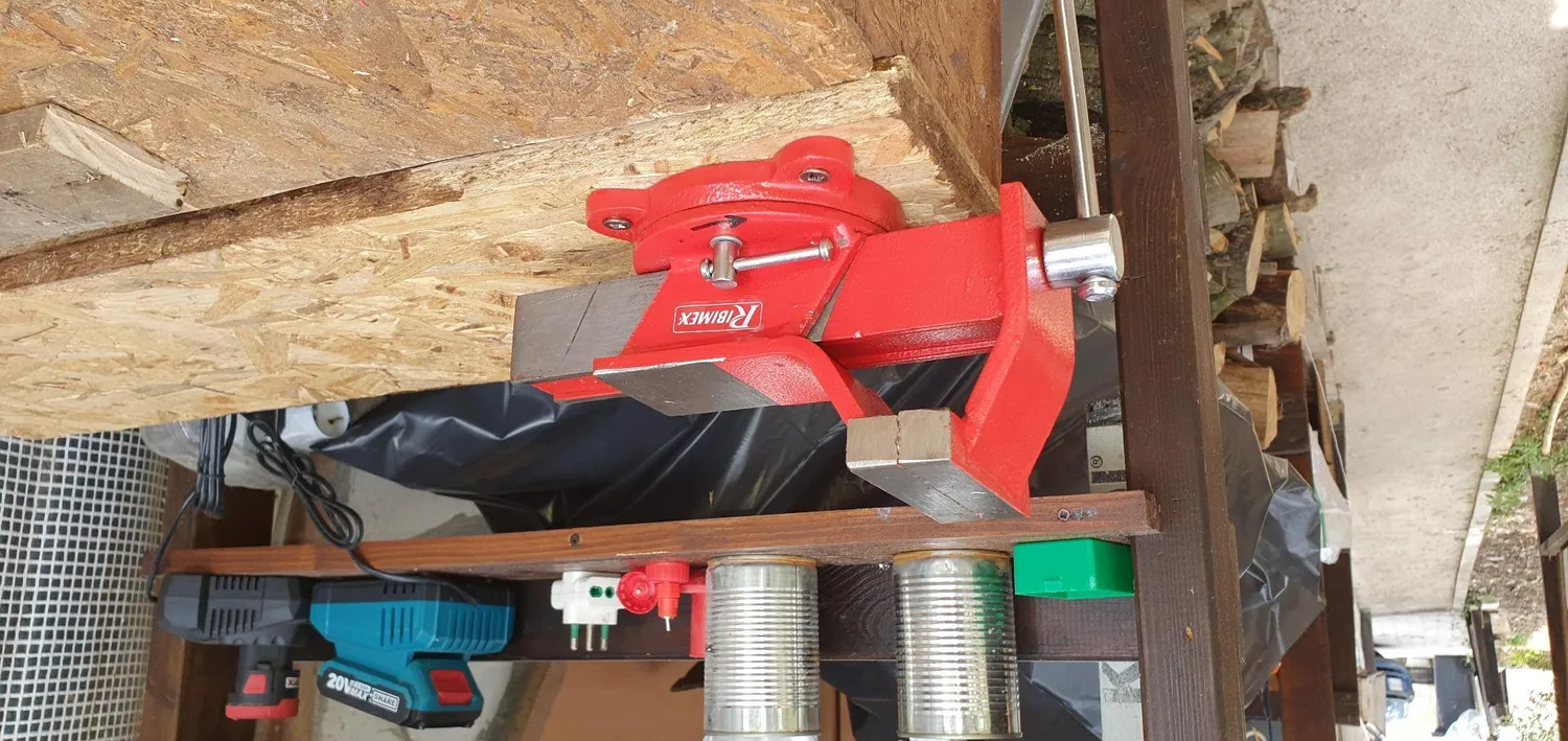 Ribimex PRETAU125/A morsa da banco 125 mm acciaio