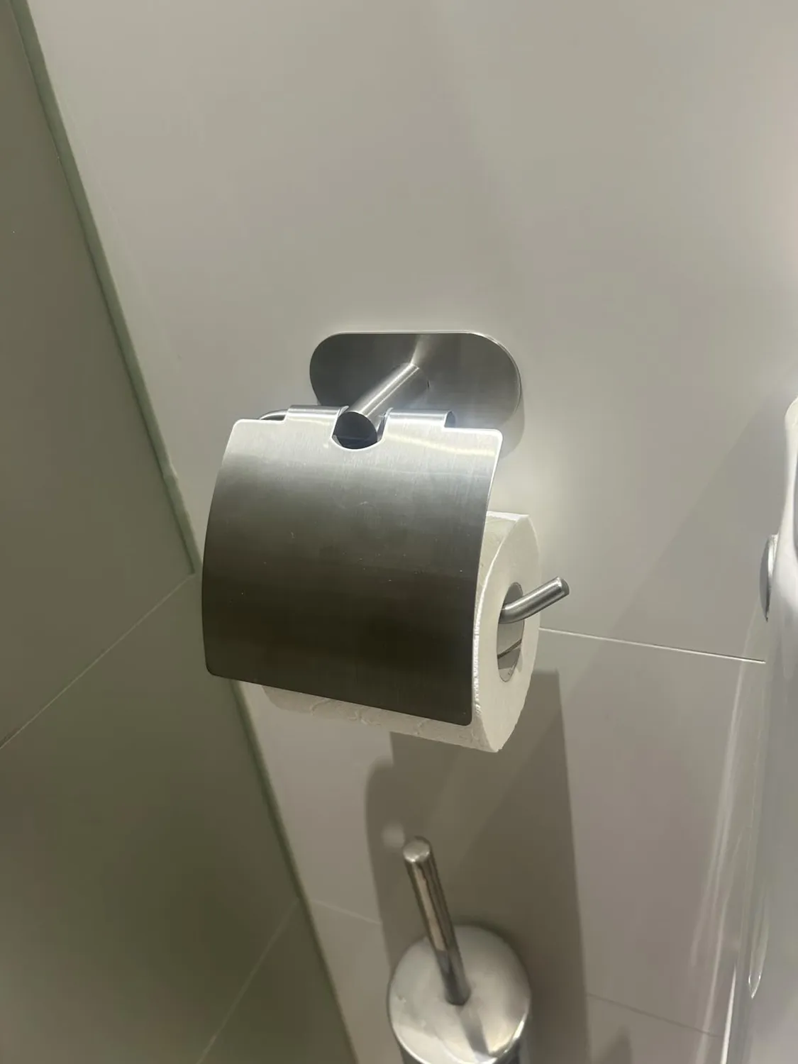 Amig Ea-4 portarotolo adesivo argento opaco inox