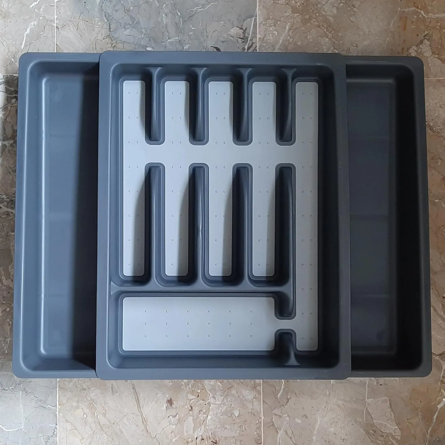 Amig Nibo portaposate estensibile da cassetto grigio