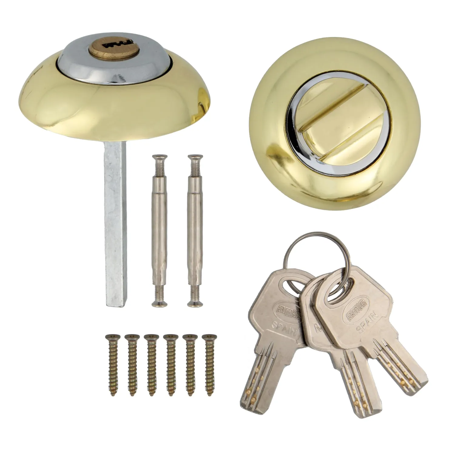 Amig 50R-KD pomello con chiave ottonato 35-45 mm