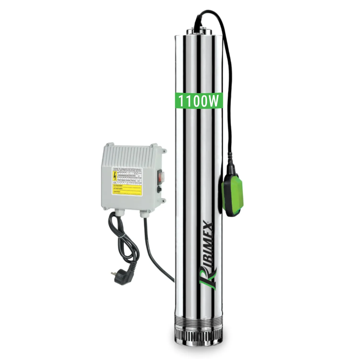 Ribimex Pompa sommersa 750 W 8000 L/h per pozzi