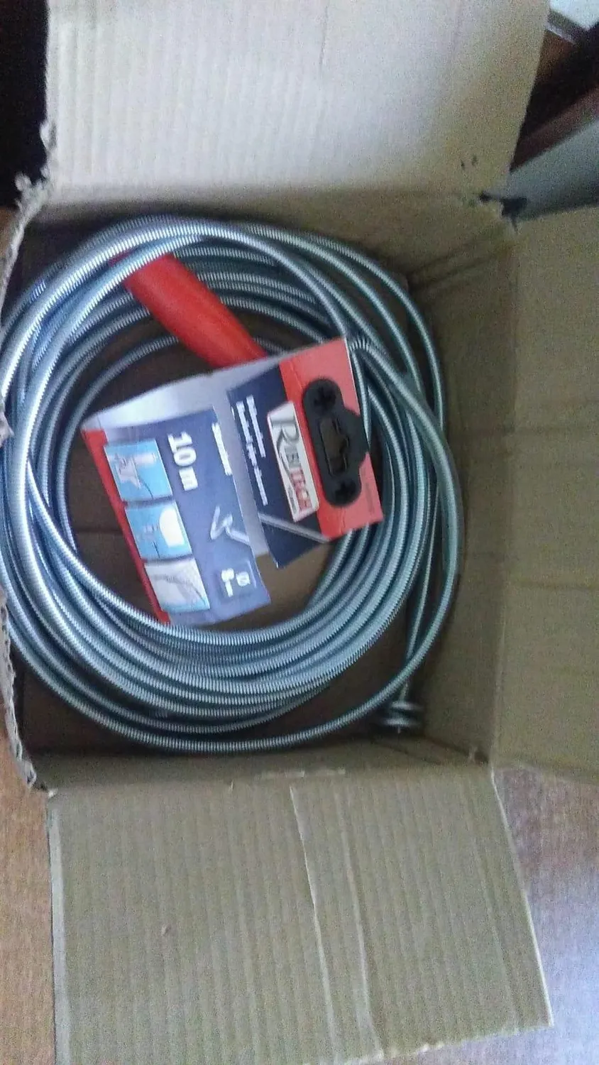 Ribimex Sonda Sturatubi 7 m 8 mm per scarichi e WC