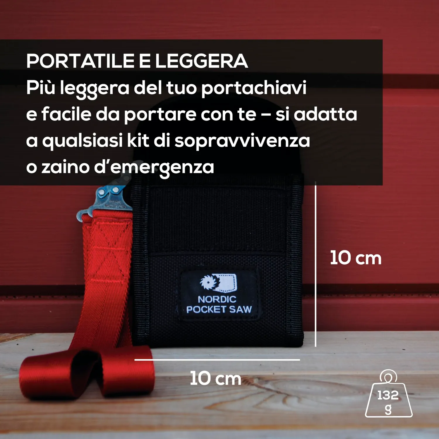 Nordic Pocket Saw Originale sega a catena 65 cm verde