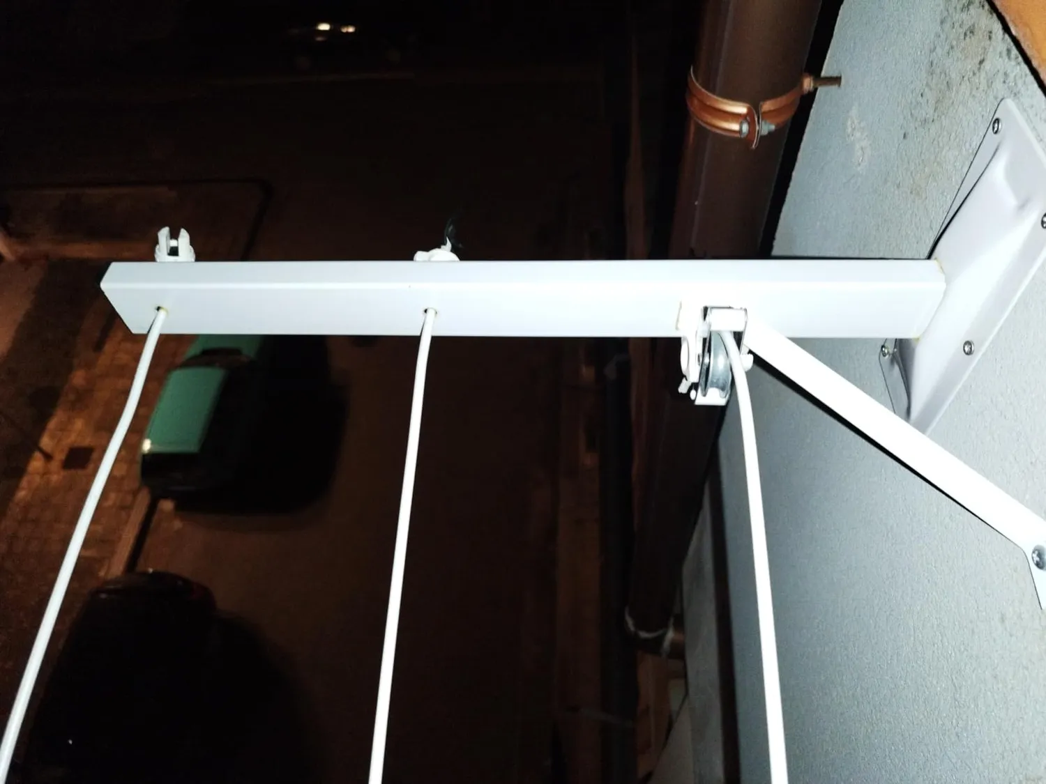 Amig Mod.3 stendibiancheria parete 450mm bianco acciaio