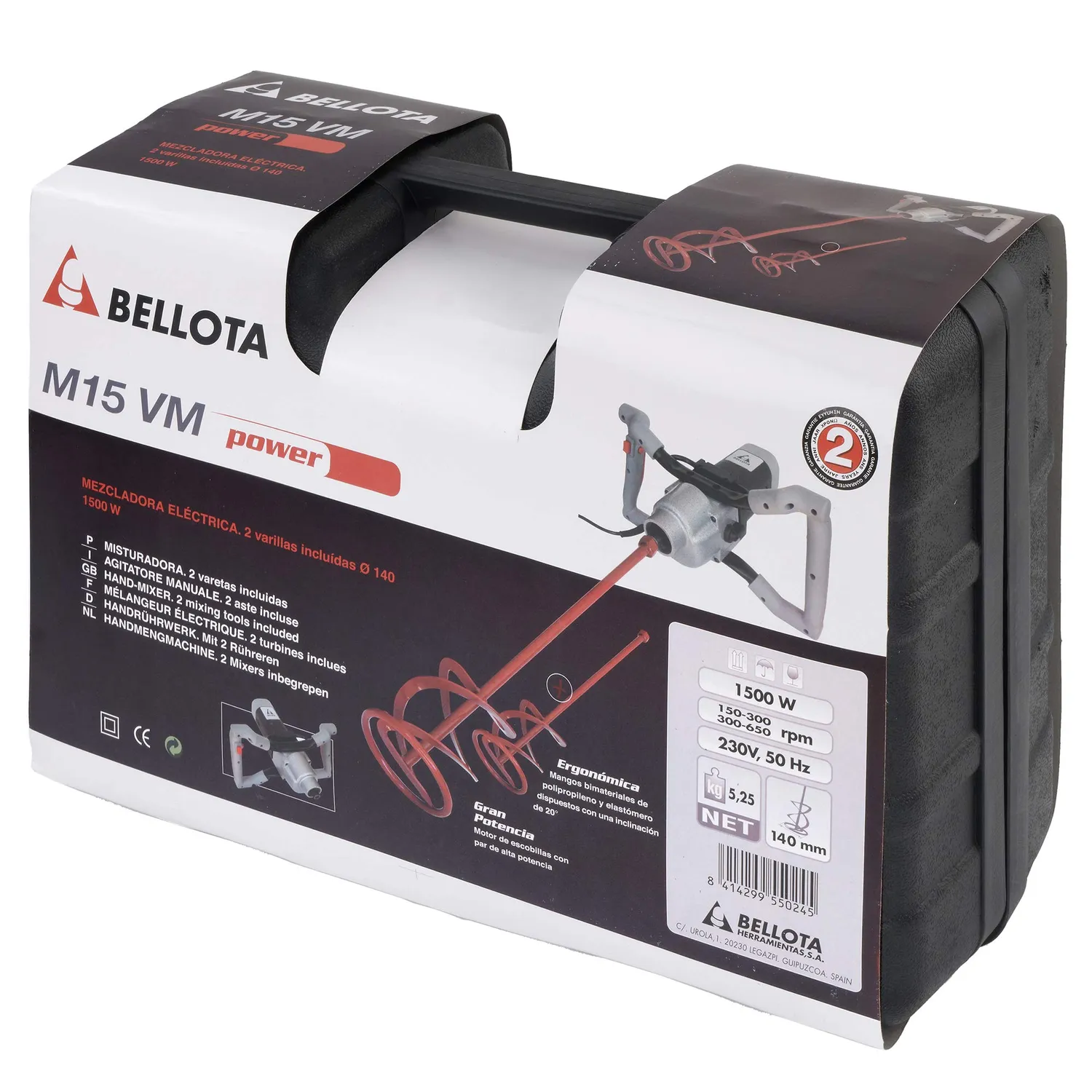 Bellota M15VM Miscelatore Elettrico 1200 W con Frusta