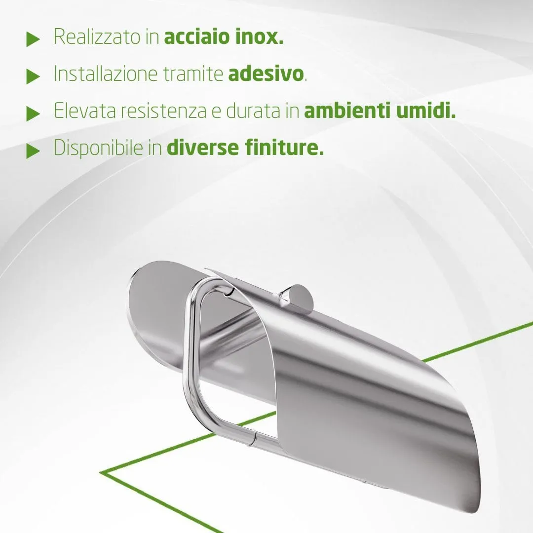 Amig Ea-4 portarotolo adesivo argento opaco inox