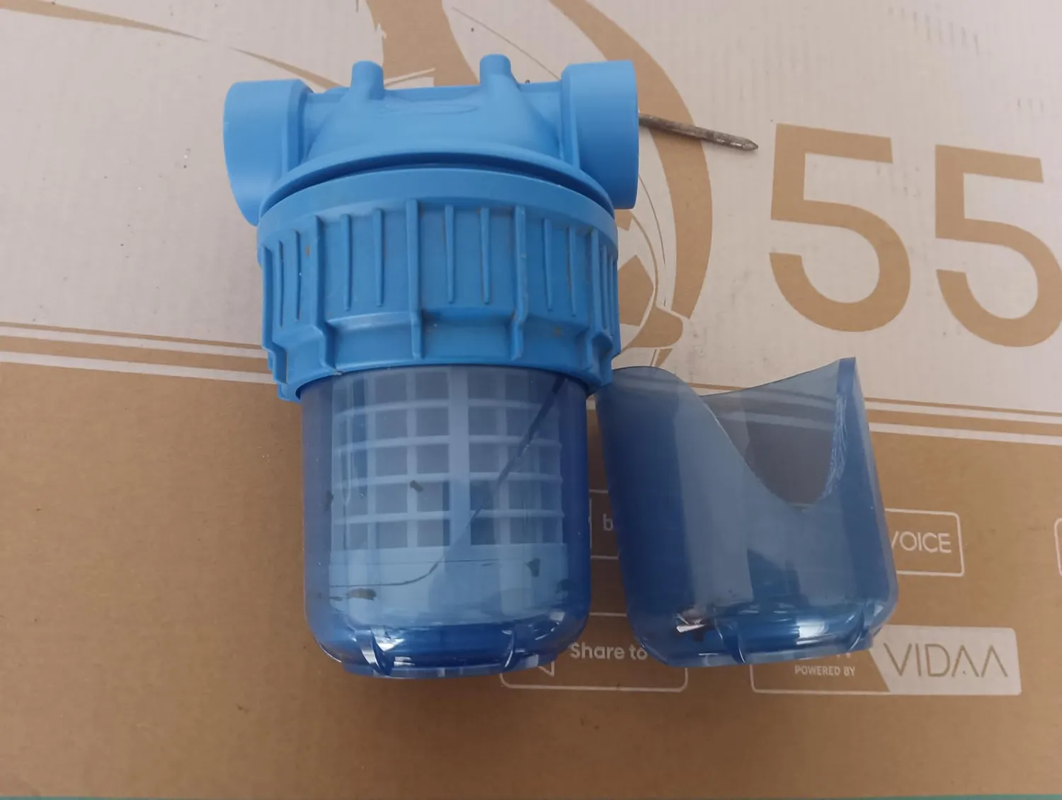 Ribiland-Ribimex PRFIL5S3UV Filtro Acqua 5" Blu 1"