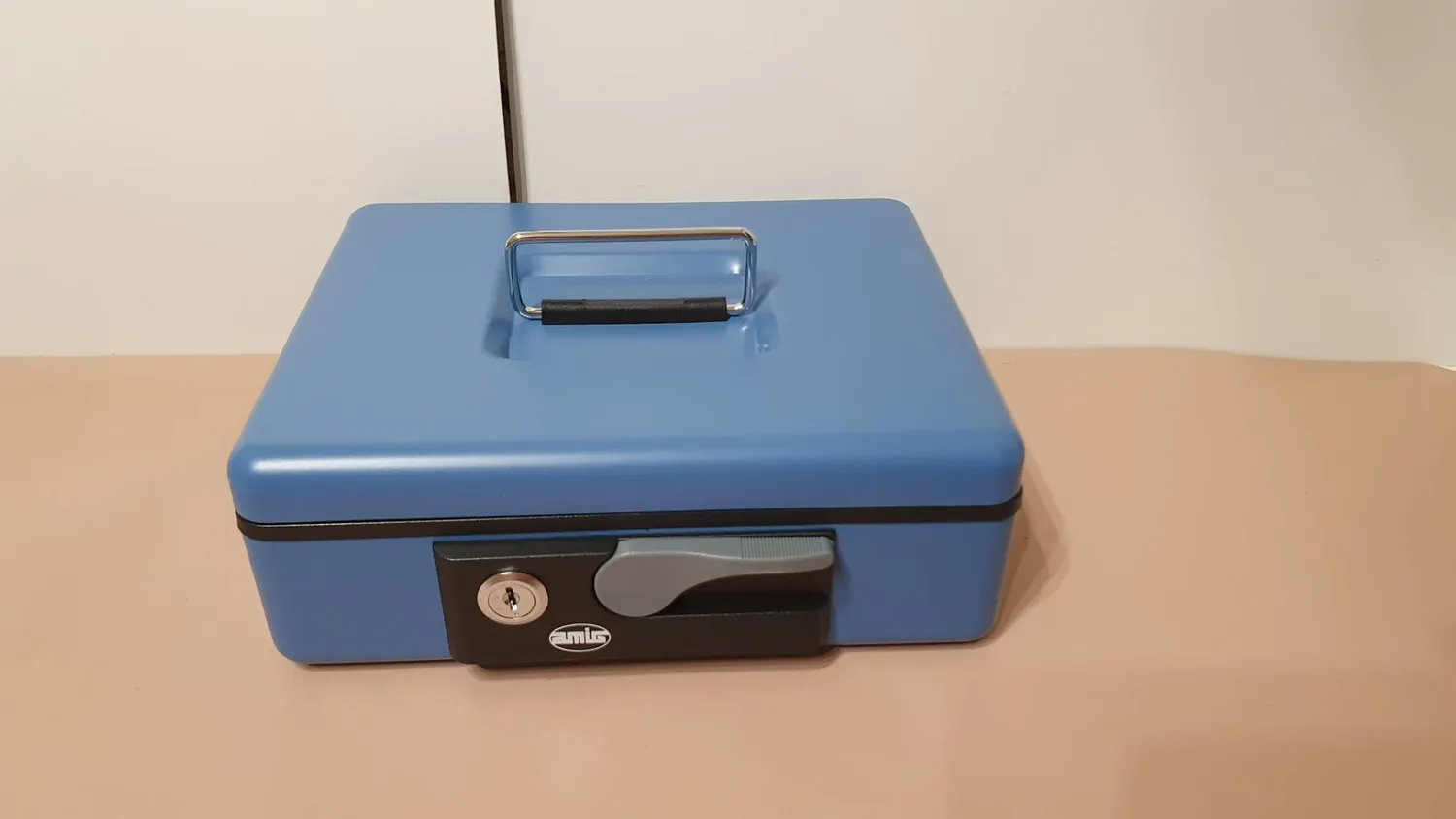 Amig Cassetta Portavalori Blu 230x185x80 mm Acciaio
