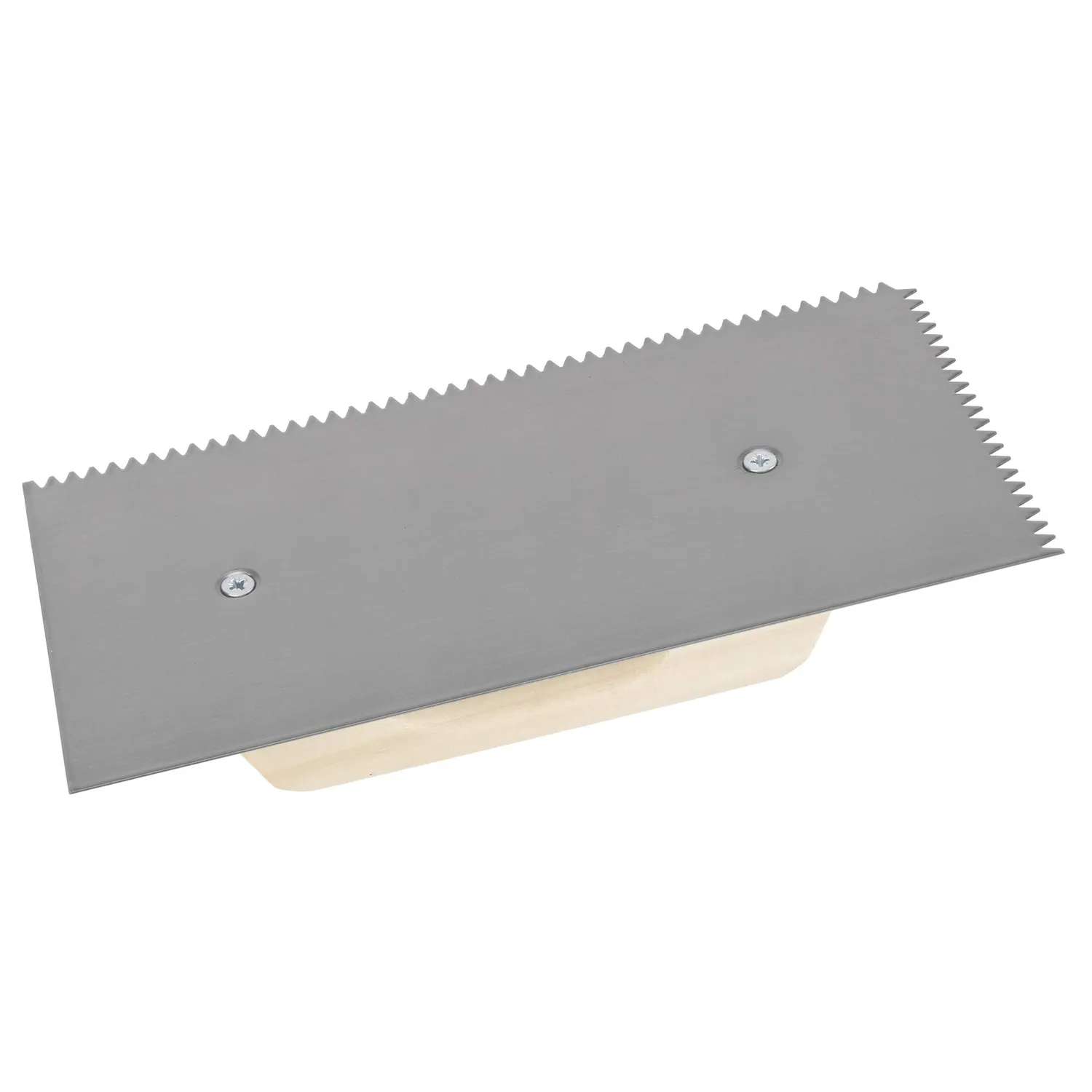 Bellota pialletto dentato triangolare acciaio manico pioppo