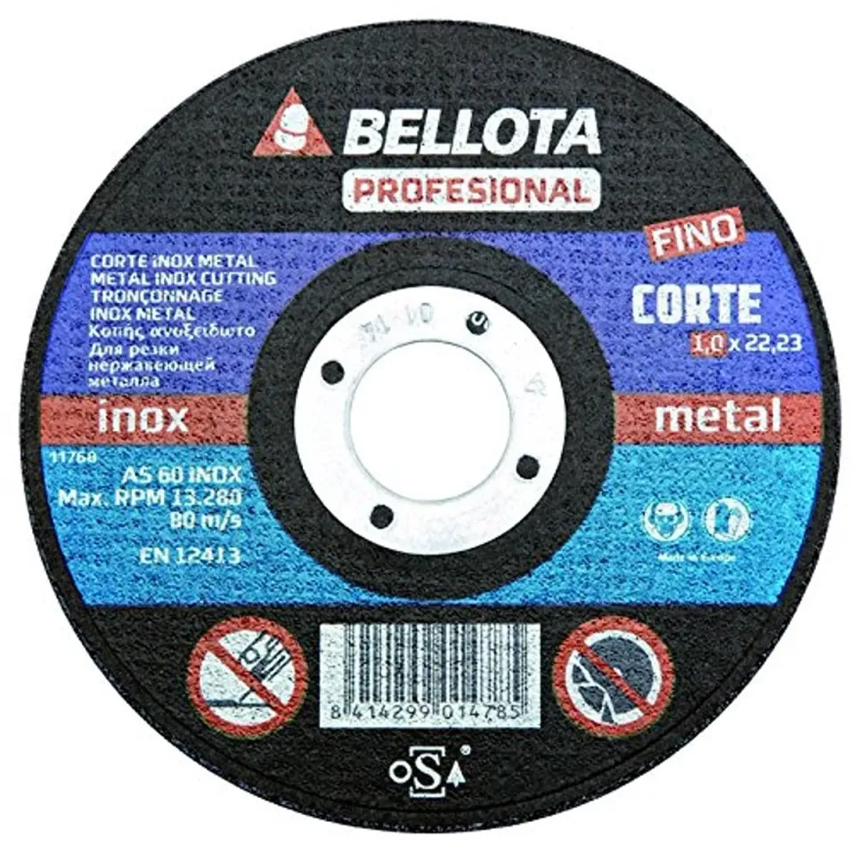 Bellota Disco Abrasivo Taglio Inox-Metal 1,6 mm extra sottile