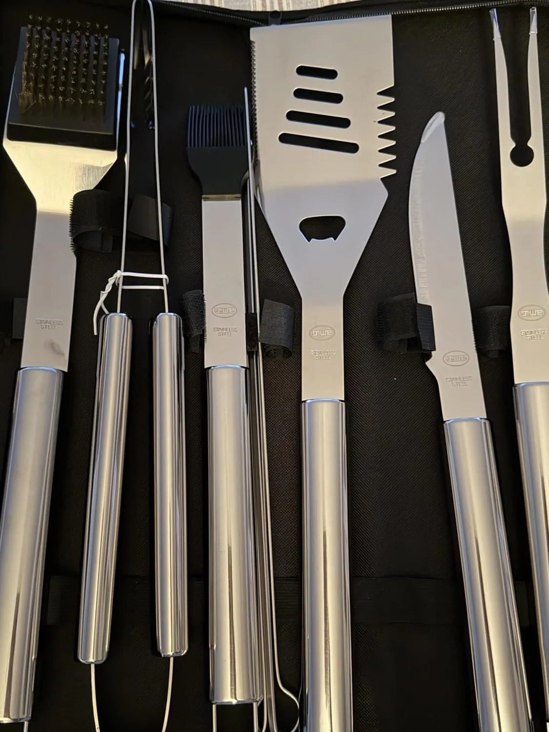 Amig AM03 kit barbecue 10 pezzi acciaio inox