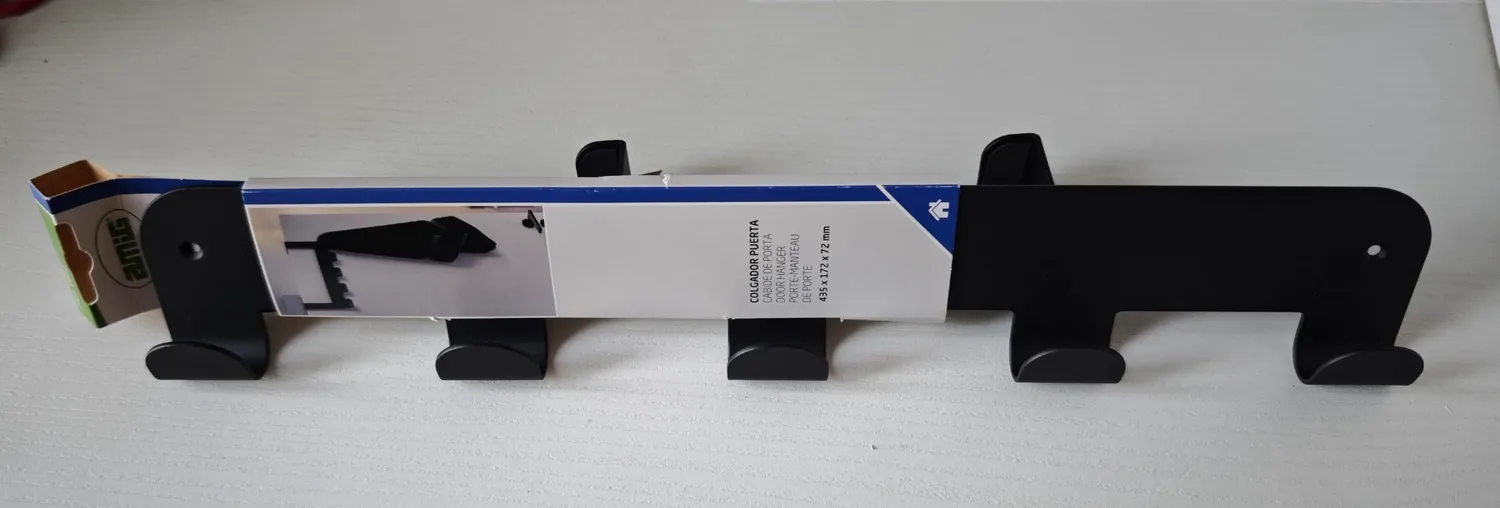 Amig CP42 Appendino Porta Nero Opaco Acciaio 435 mm