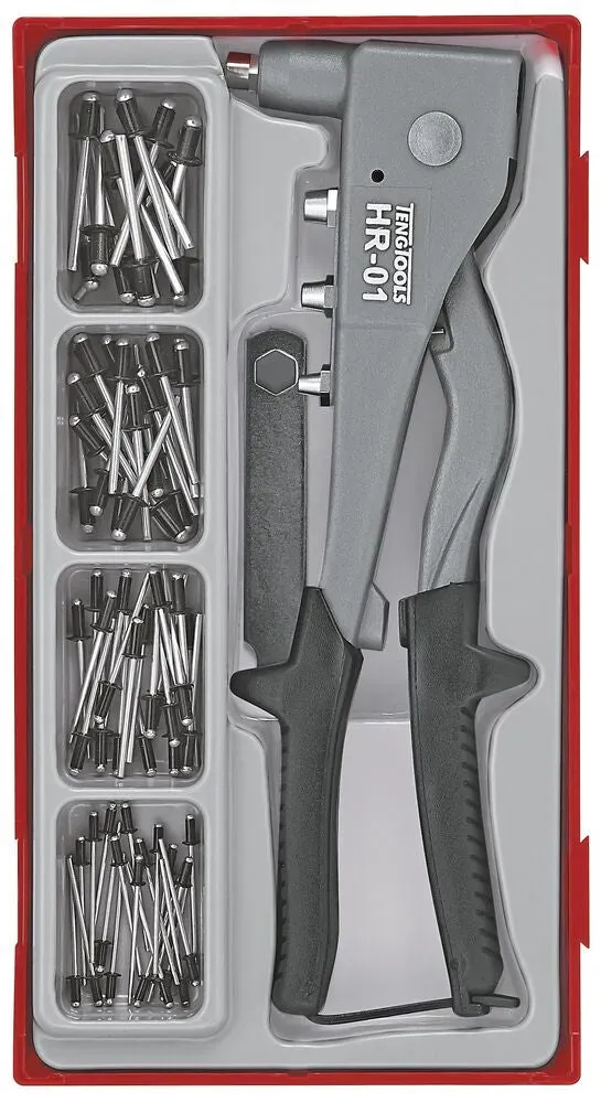 TengTools TT1 Rivettatrice Manuale 81 Pezzi per Rivetti 2,4-4,8 mm
