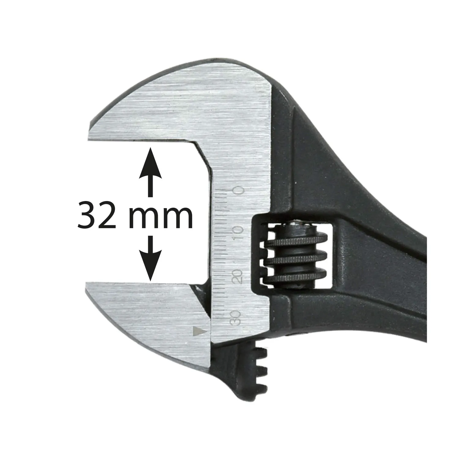 Ribimex PRCLEML10 chiave inglese a rullino 250 mm 32 mm