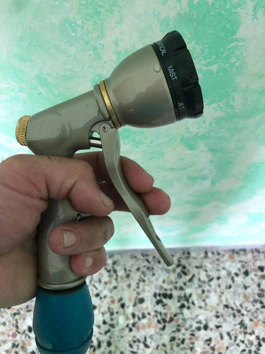 Ribiland-Ribimex Pistola Multigetto Metallo Ottone 8 Getti
