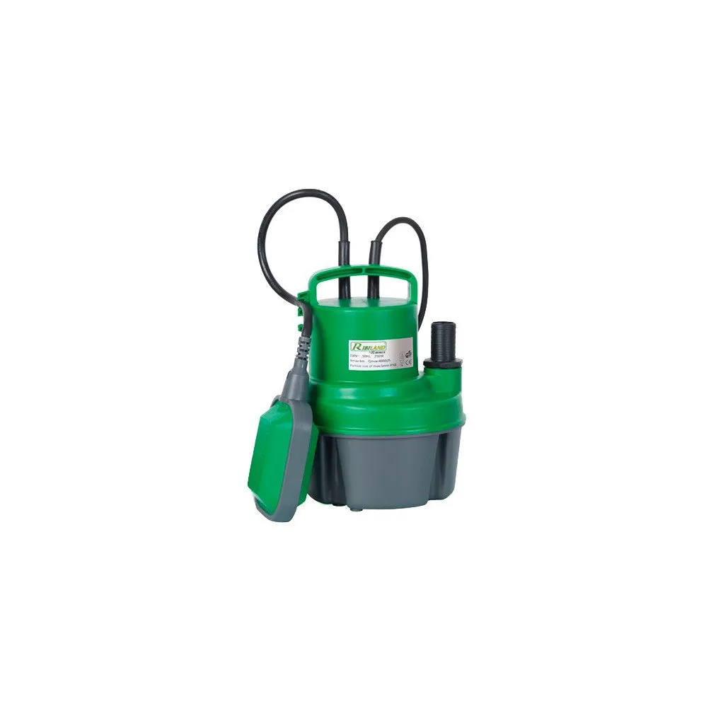 Ribimex Pompa Sommersa Drenante 400 W 7000 L/h Acque Chiare
