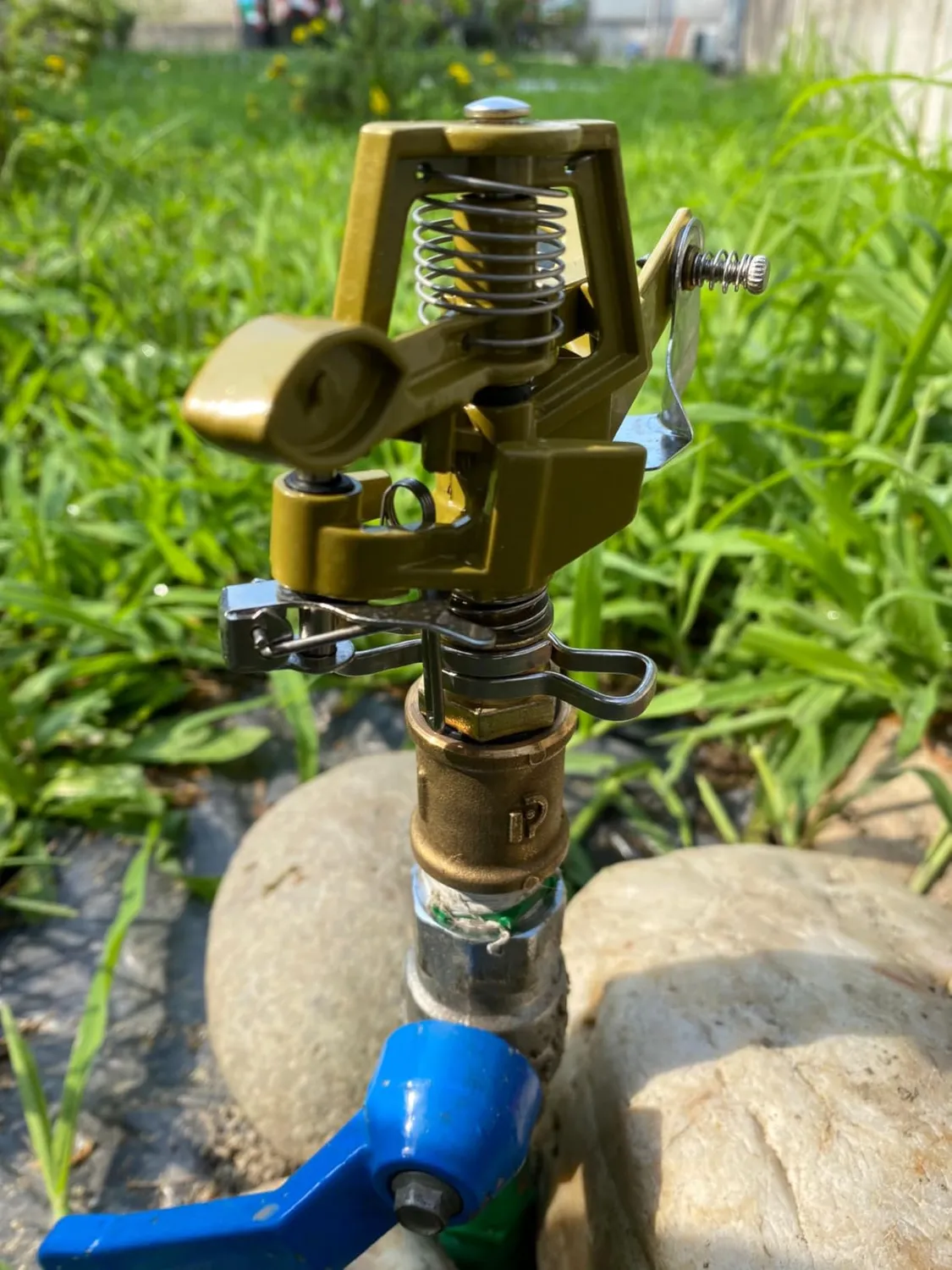 Ribimex Irrigatore a Battente in Metallo senza Puntale 360°