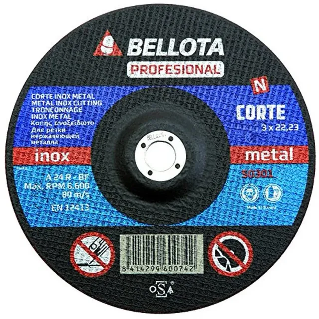 Bellota Disco Taglio INOX-Metallo professionale 3 mm