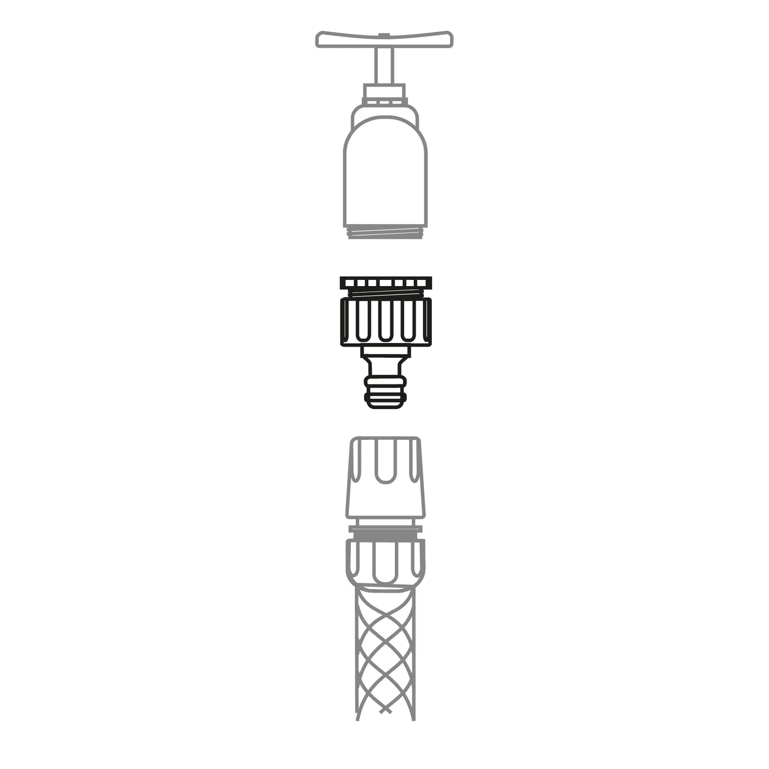 Amig Adattatore Rubinetto 1/2"-3/4" Raccordo Tubo Antigelo