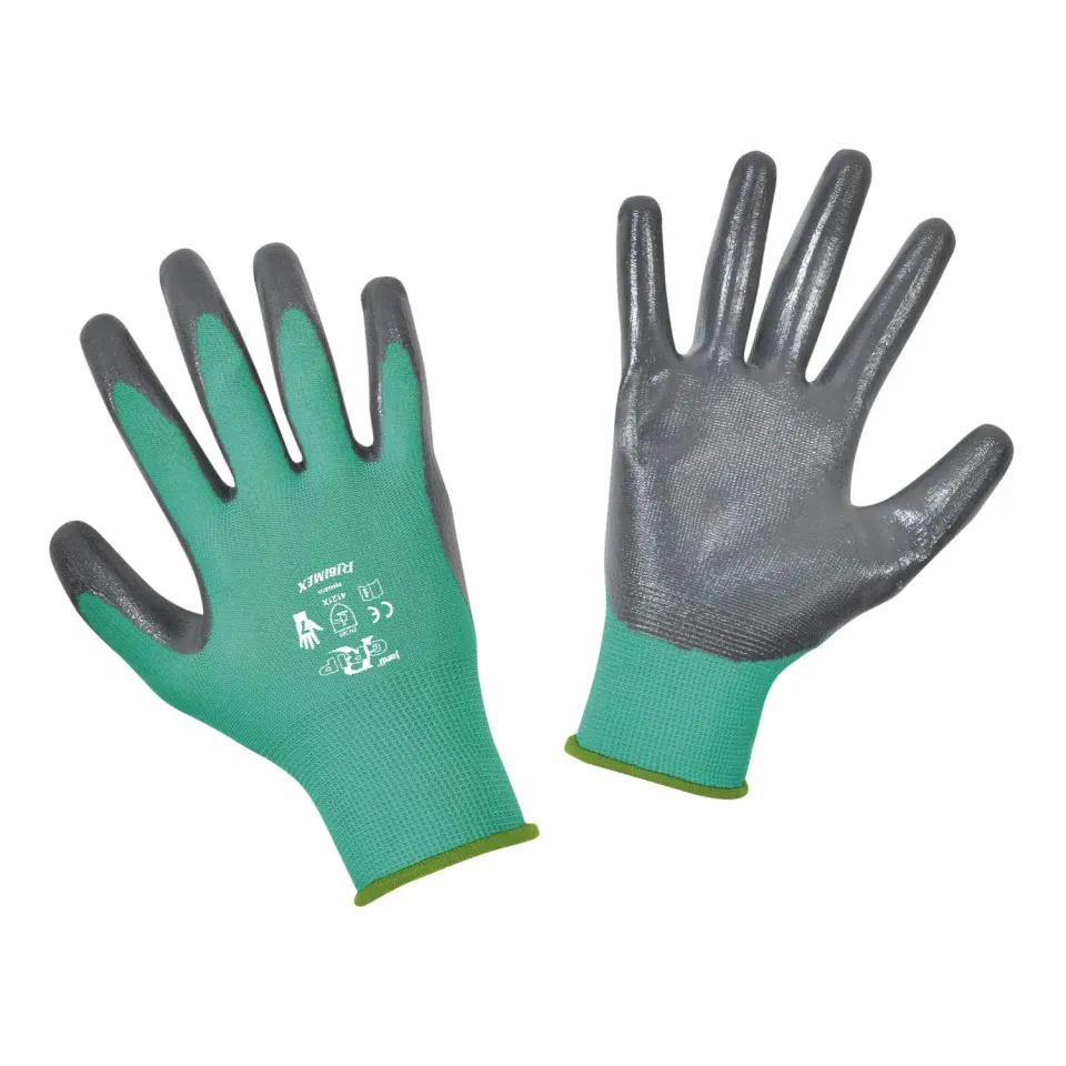 Ribimex PRGAN07JA guanti giardinaggio taglia 7 nitrile