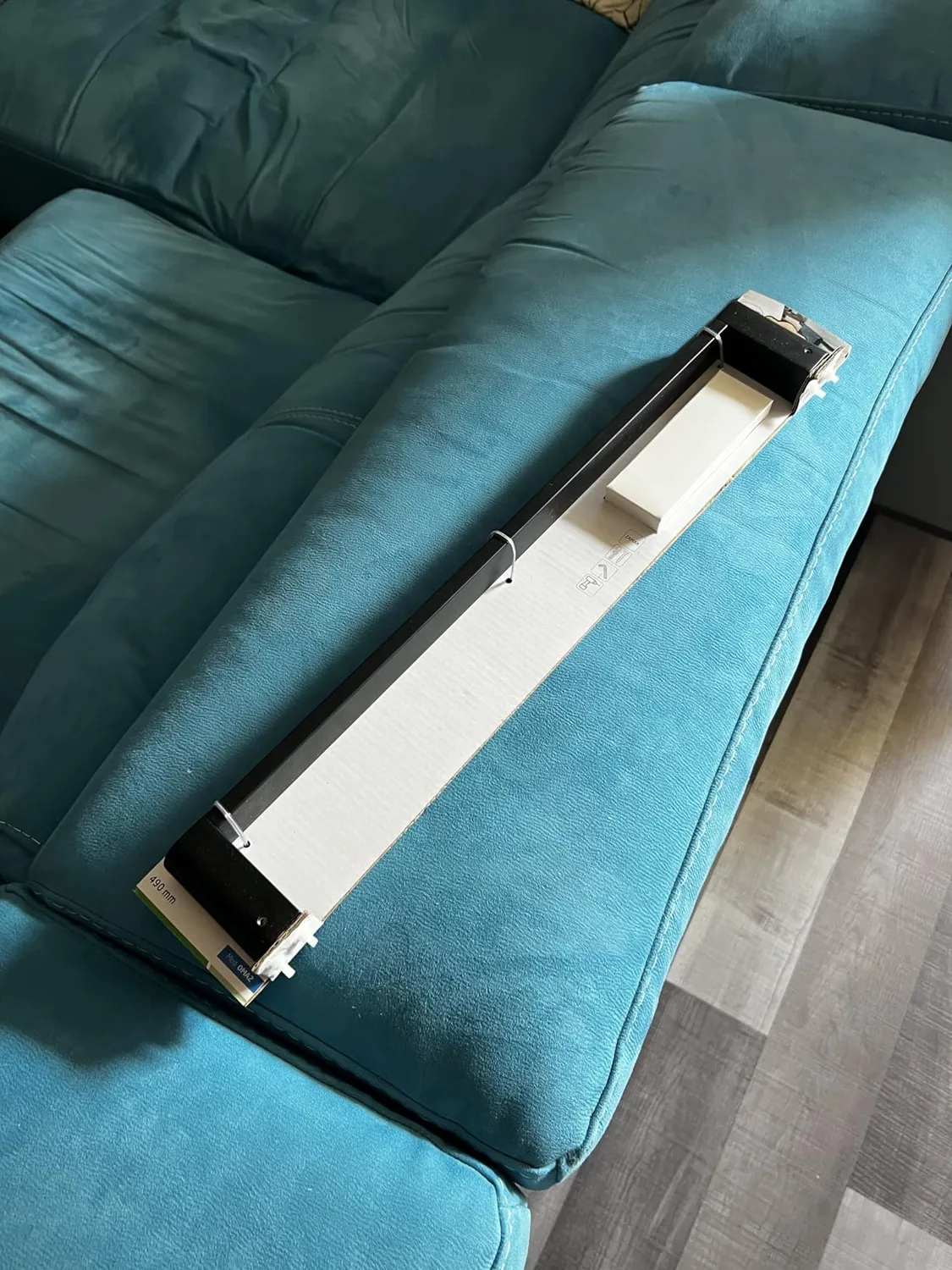 Amig Oma-2 portasciugamani semplice nero opaco 490 mm zamak