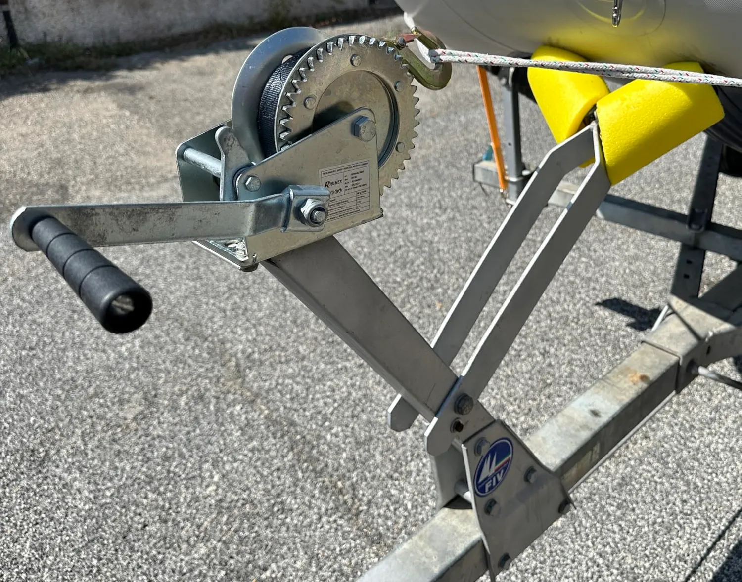 Ribimex PRTRM540S verricello manuale 540 kg cinghia