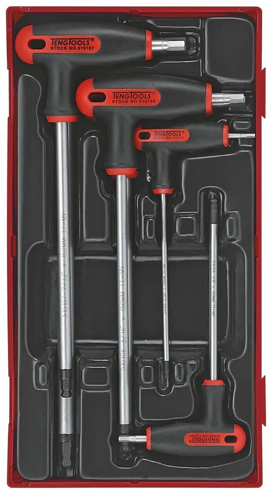 TengTools TT1 set chiavi esagonali a T pollici 7 pezzi