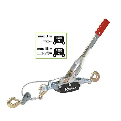 Ribiland-Ribimex PRTIRF4T argano manuale a fune 4 tonnellate