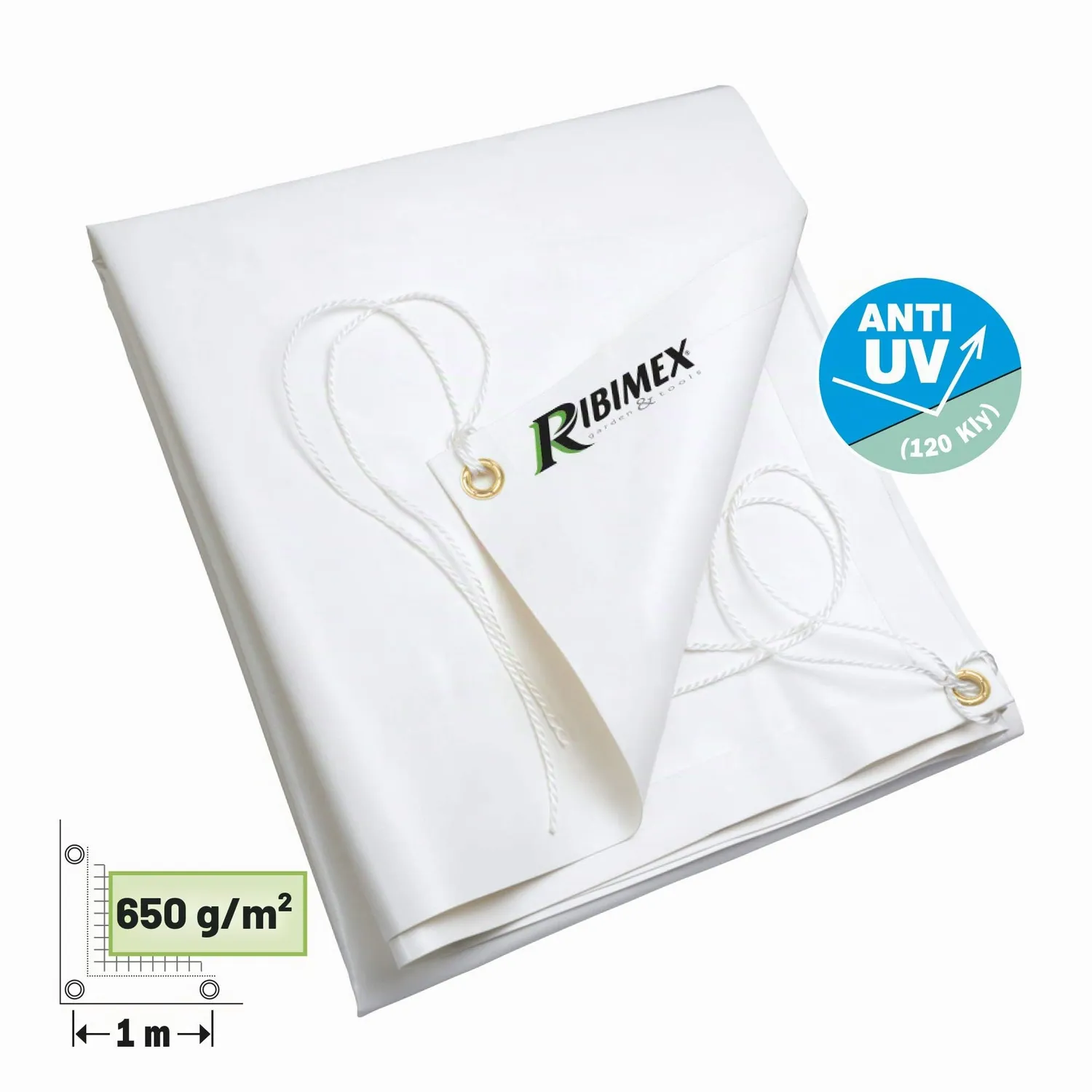Ribimex PRB65005X08 telone PVC impermeabile 5x8 m 650 g/m²