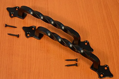 Amig maniglie mobili ferro nero antico 2 pezzi